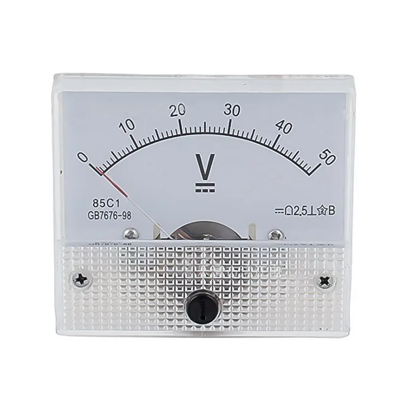 Пластиковый аналоговый указатель Volmeter, измеритель напряжения, панель 5 в 10 в 15 в 20 в 30 в 50 в 75 в 100 В 200 в 300 в 500 В, Механический датчик высокой точности