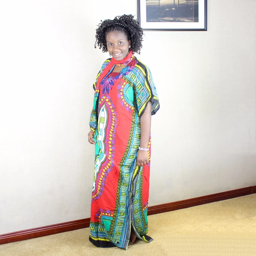 Dashikiage Новая мода для женщин с традиционным африканским принтом Дашики вечерние