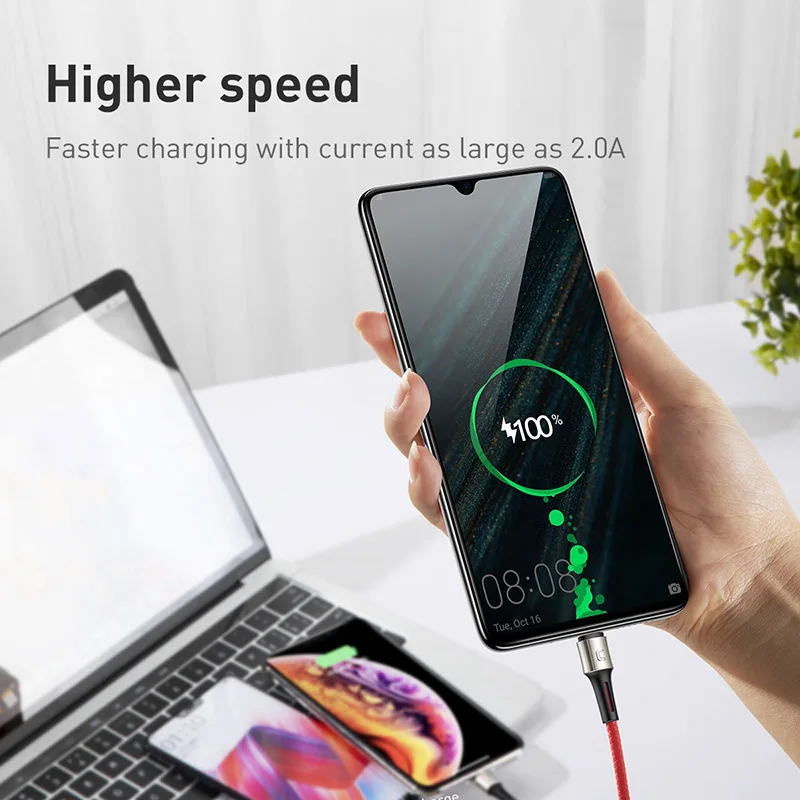 Baseus 3 в 1 USB кабель для iPhone зарядное устройство Micro usb type-C кабель для samsung Xiaomi Быстрая зарядка данных кабель с кодом Брайля