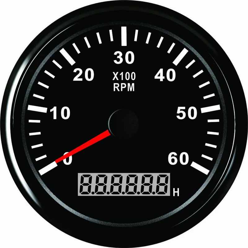 BN Лодка с тахометром 0-6000 об/мин 85 мм круглый час метр Манометр двигателя назад часы с подсветкой метр с грузовиком подвесной автомобиль аксессуары - Цвет: BN