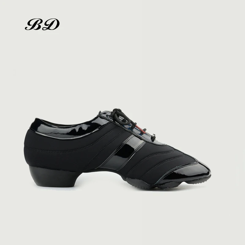 BD JW-3 Dance Shoes Ballroom MEN Women Latin Dancing BDDANCE Authentic Imported Spandex Patent Leather High-end Modern HOT