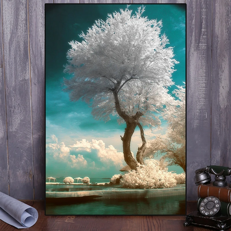 5D Алмазная вышивка Наборы вышивки крестом деревья Home Decor Алмаз Живопись Мозаика