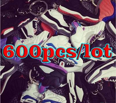 600pcs pack 100 шт до 10000 шт 466 стилей ПВХ резиновый брелок в форме обуви пластиковый jordan Брелок для обуви jordan Брелок на ключи в виде обуви пользовательские стили - Цвет: 600pcs pack