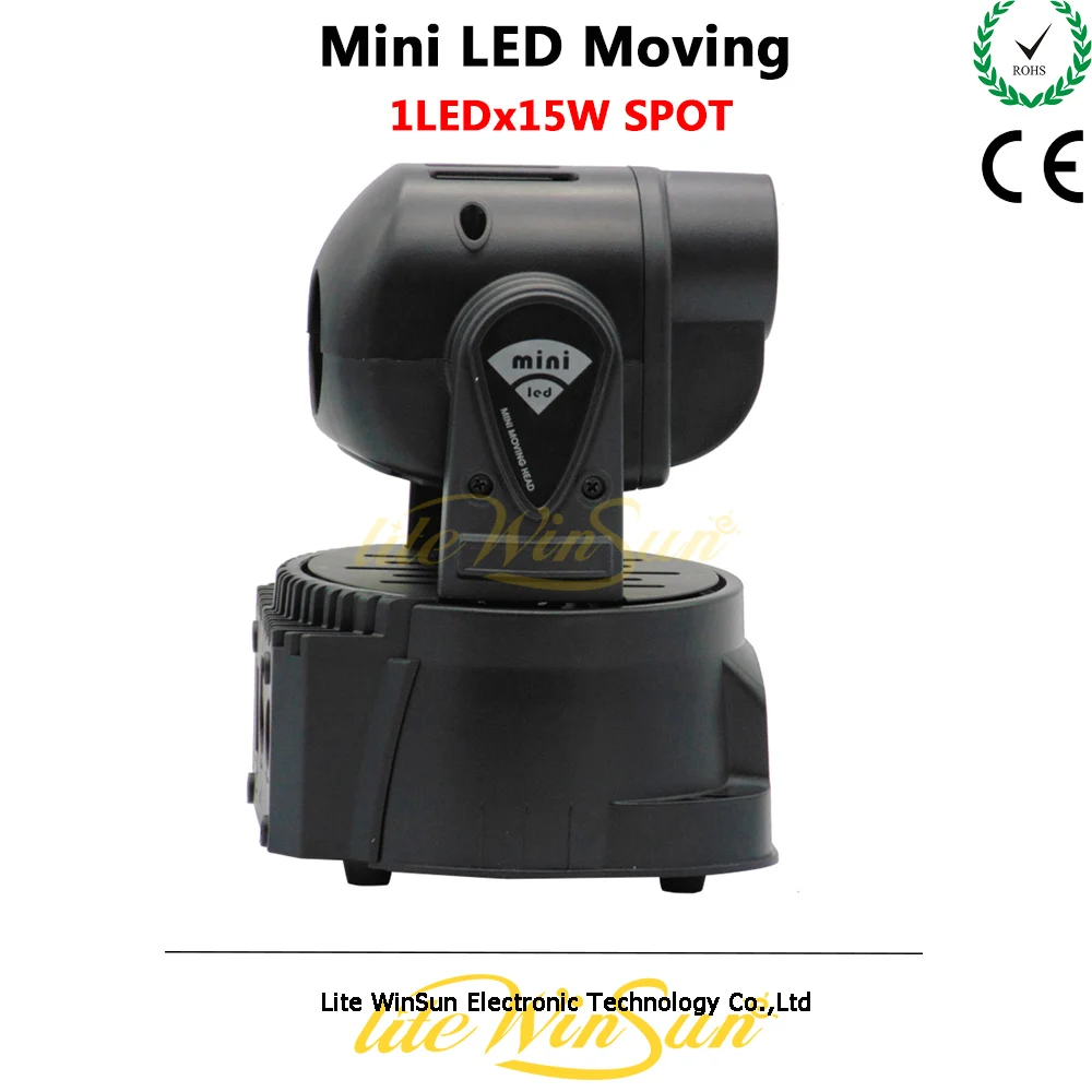 Litewinsune 1*15 Вт RGB место перемещение головы мини свет 9 гобо с фокус бар DJ Освещение |