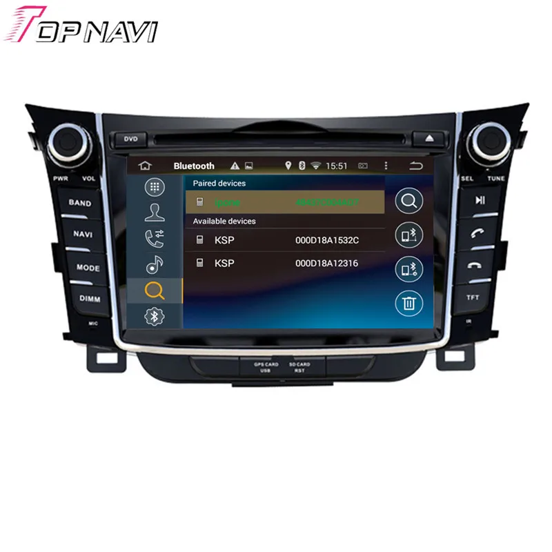 Topnavi 7 ''Восьмиядерный 4 Гб ОЗУ Android 6 0 Автомобильный видеоплеер Авто аудио DVD ПК