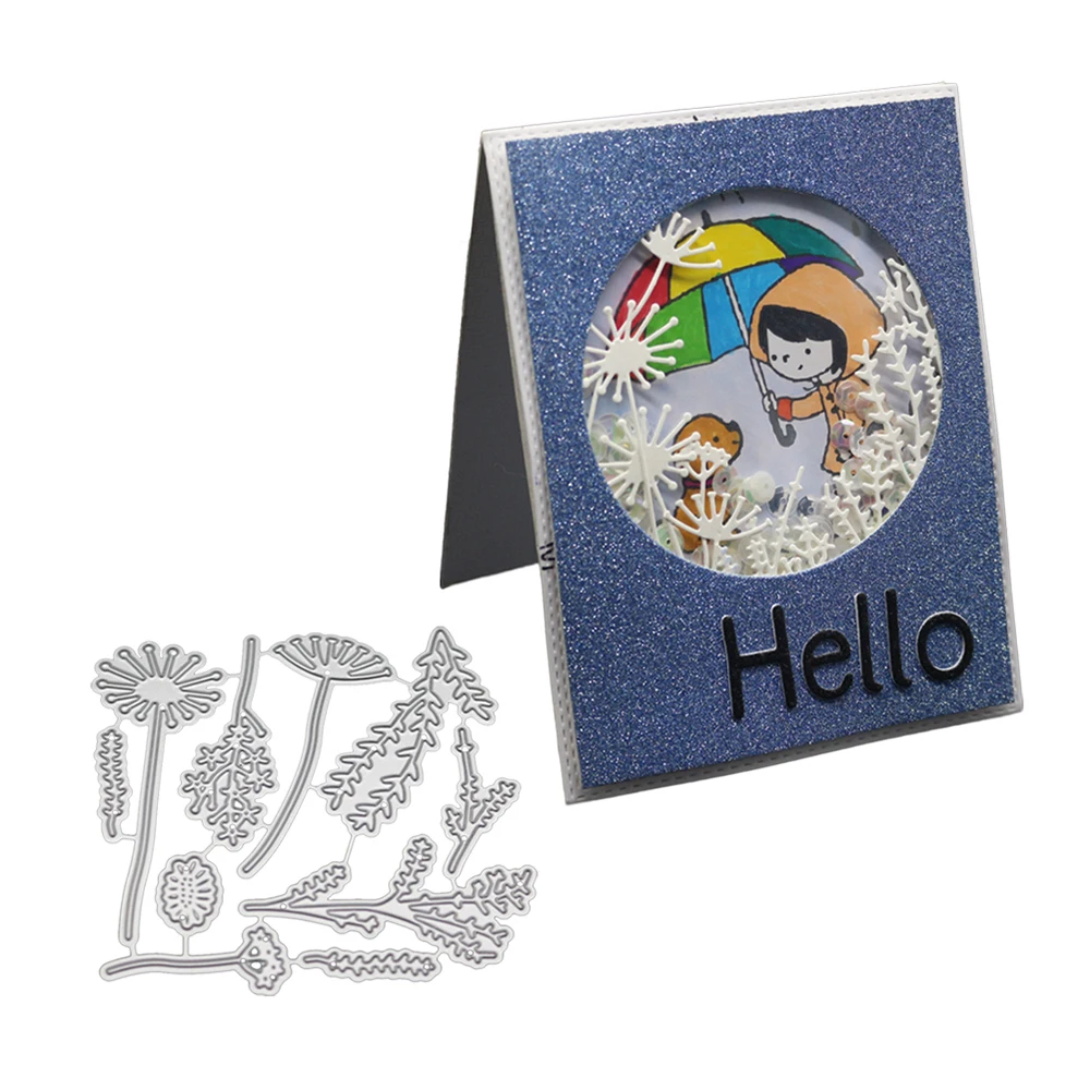 Рамка одуванчика металлические режущие штампы трафареты для DIY скрапбукинга