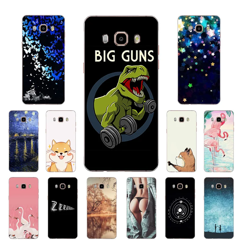 Чехлы для телефонов Funda Samsung Galaxy J5 2016 силиконовый чехол из ТПУ с принтом большого