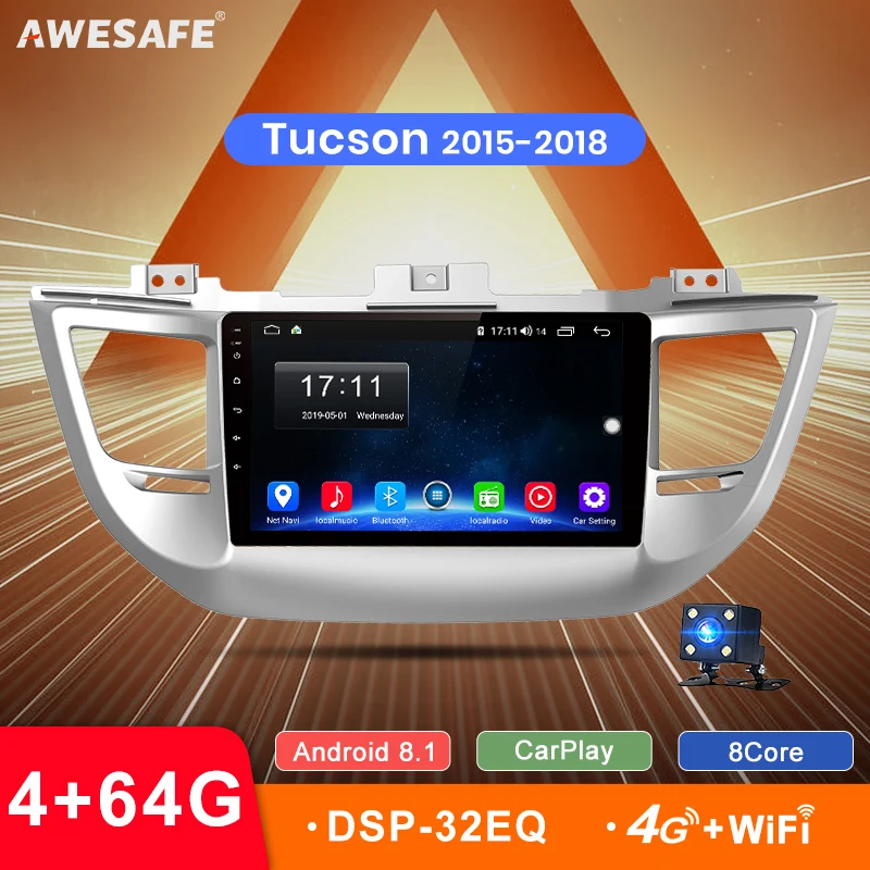 AWESAFE 9 '✭in автомобильный Радио Мультимедиа Видео плеер навигация GPS Android 8 1 для