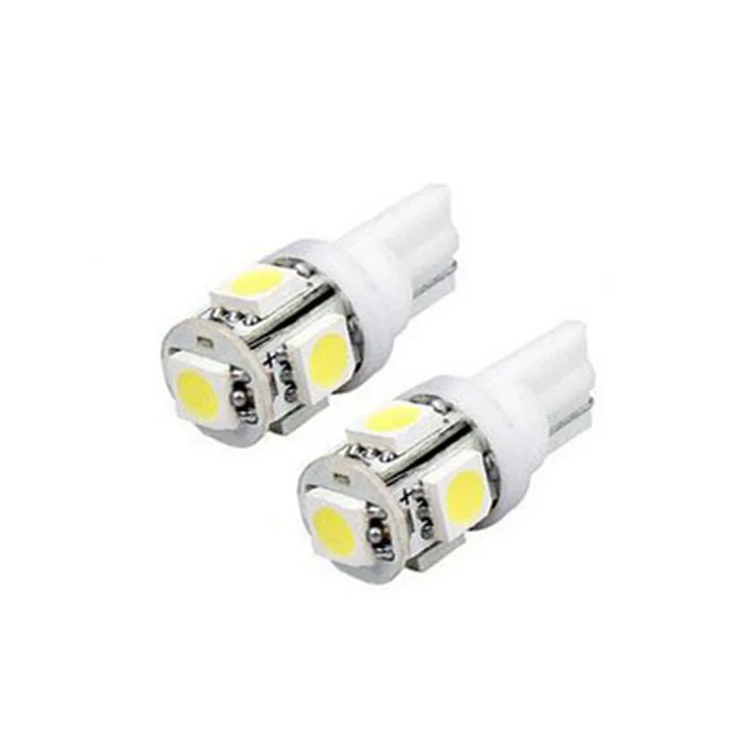 Франшизы, 50 шт в наборе, T10 Клин 5-SMD 5050 Светодиодный свет лампы 192 168 194 W5W 2825 158 белый свет Стоянкы Автомобилей Автомобиля Прямая#0625