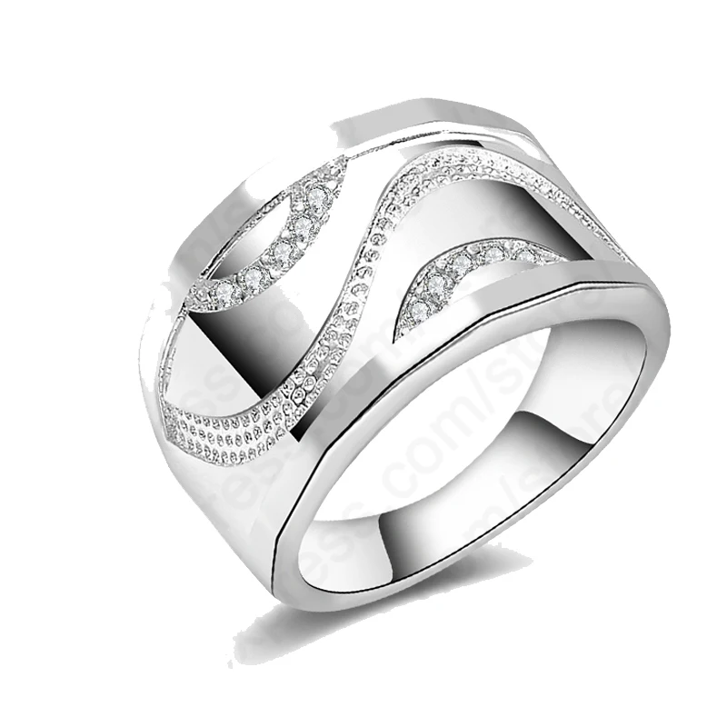

Newest Fashionable Design Woman 925 Sterling Silver Cubic Zirconia Finger Ring for Woman Fine Jewelry Wedding Gift