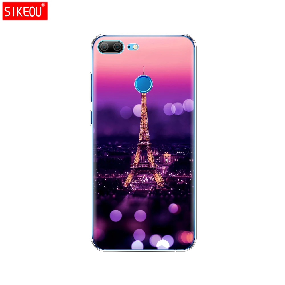 12069 Чехол для телефона Huawei honor 9 honor 9 lite, Мягкая силиконовая задняя крышка из ТПУ 360, Защитная Прозрачная крышка с рисунком кота - Цвет: 12069
