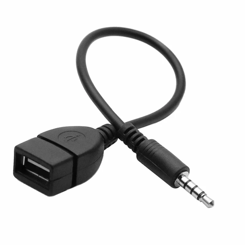1 шт. USB мама до 3 5 мм аудио AUX разъем к 2 0 кабель конвертер адаптер для большинства