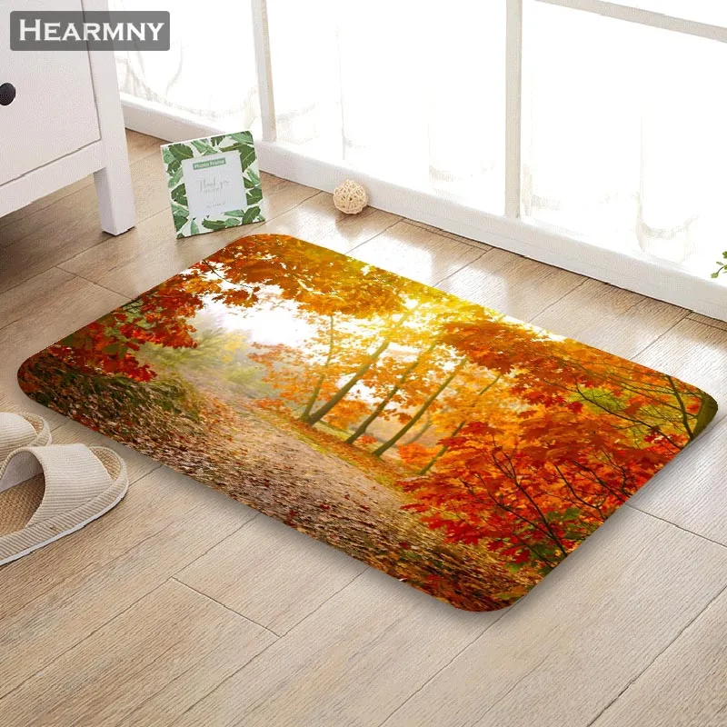 Nice Forest Doormat Outdoor Floor Mat Home Creative Super Soft Absorbent Bathroom Door Entrance 40X60cm 50x80cm | Дом и сад