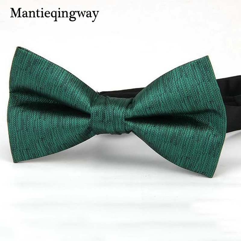 Mantieqingway для мужчин полиэстер галстук бабочка Галстуки Для Свадьба Жених