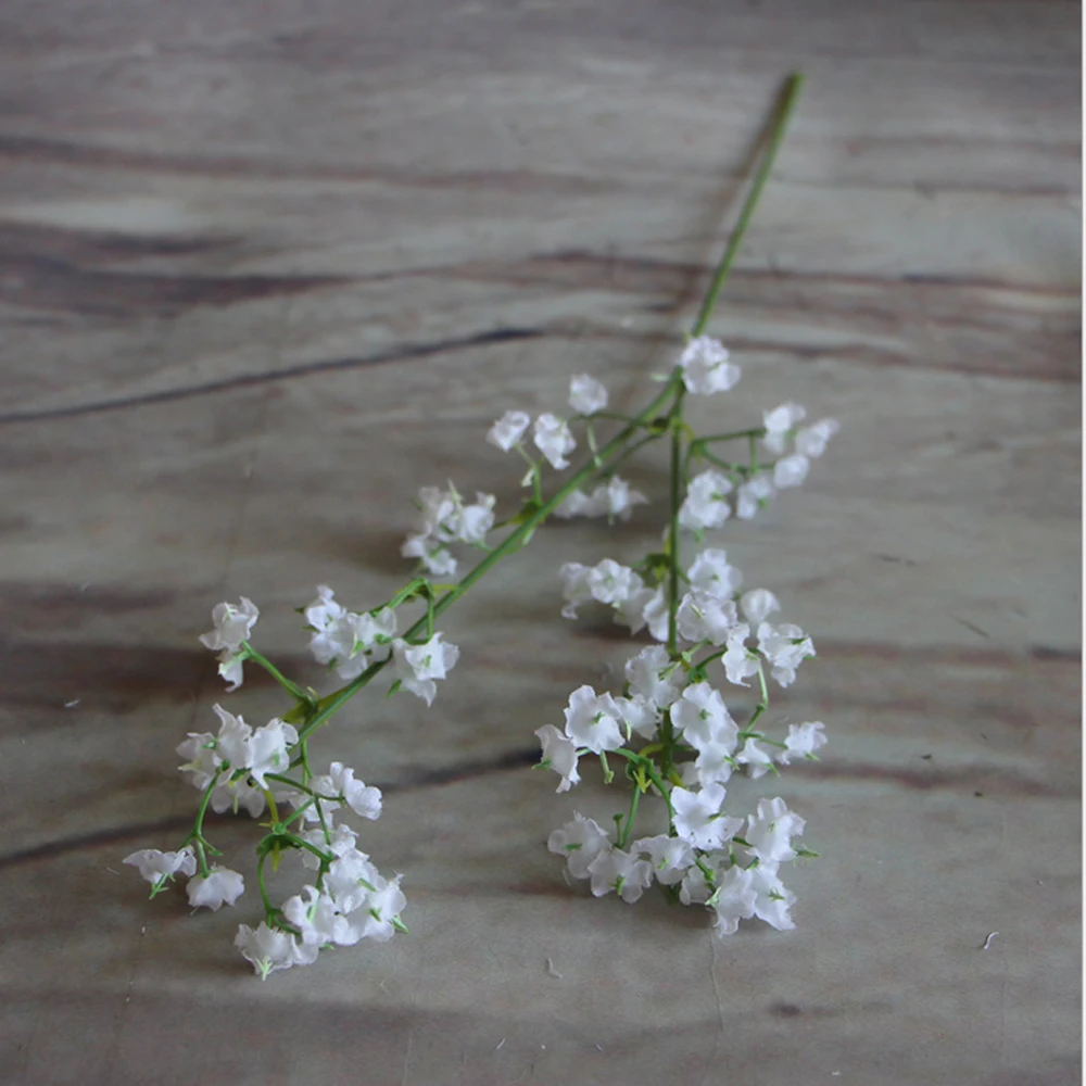 Абрикосовый деревенский стиль 2 вилки Шелковый цветочный букет для свадебного