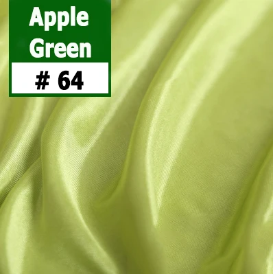 64 lemon green 0,8x3 м двойные складки блестящий белый стол юбки для свадебного стола украшение стола стол плинтус событие банкет Декор - Цвет: 64 lemon green
