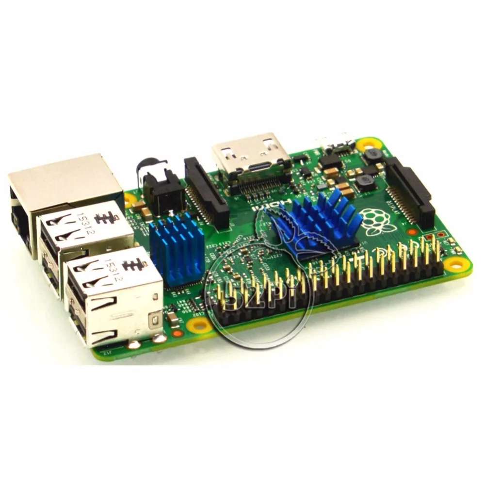 1 комплект 2 шт. радиаторы Raspberry Pi кулер из алюминия с клеевым радиатором набор для