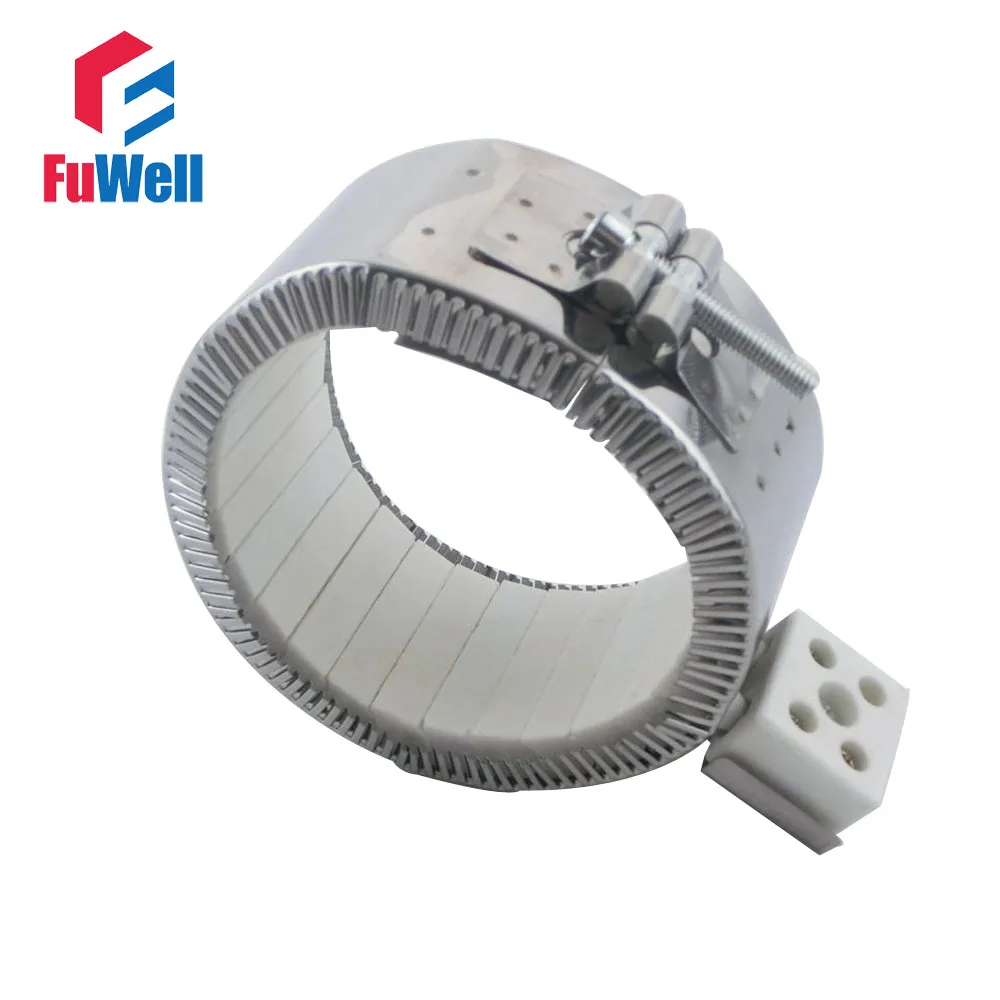 

Customized Welcomed 120mmx90mm 220V 1700W Ceramic Band Heater Heating Element