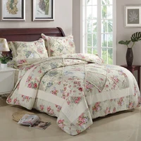 chausub cotton quilt set 3pcs4pcs korea floral bedspread on the bed quilted duvet cover queen size blanket for bed coverlets