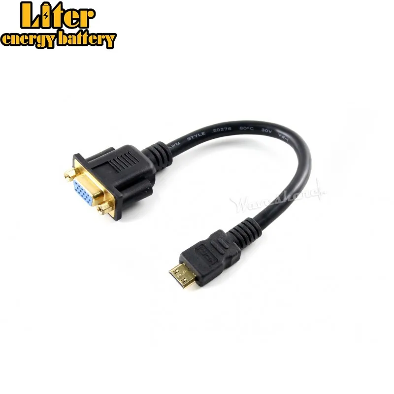 

Мини HDMI штекер к VGA гнездовой кабель мини HDMI штекер, VGA гнездовой разъем