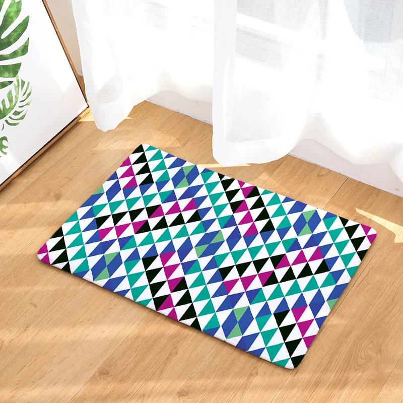Новое поступление коврики с геометрическим принтом пыленепроницаемые ковры для