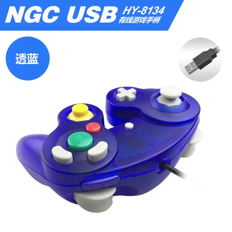 Для Gamecube контроллер USB проводной ручной джойстик для NAND для NGC GC контроллер для MAC компьютера ПК геймпад ns
