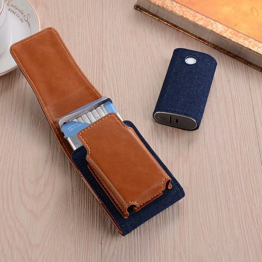 Для glo полный защитный чехол деним в кожаном футляре коробка держатель сумка для