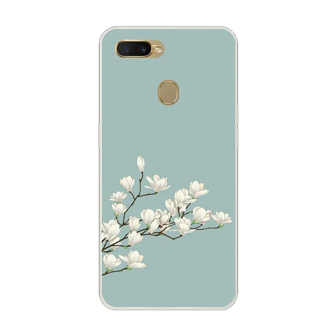 48 Для OPPO A5S чехол OPPO AX5S чехол 6,2 Силиконовый ТПУ чехол для телефона для OPPO A5S CPH1909 OPPOA5S чехол мягкий цветок A5 S A 5S Para - Цвет: 48