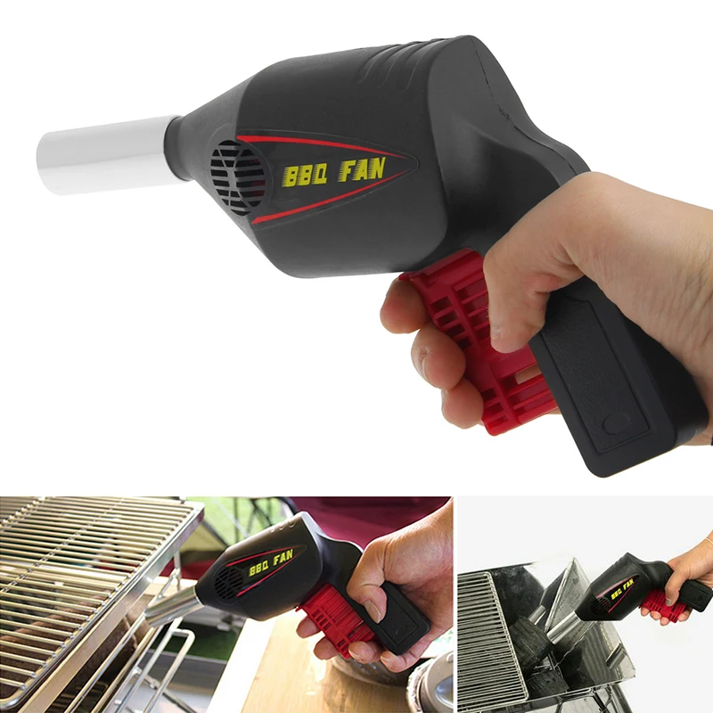 Manually BBQ Fan Air Blower Barbecue Tools Pressing Fire Bellows Portable | Дом и сад