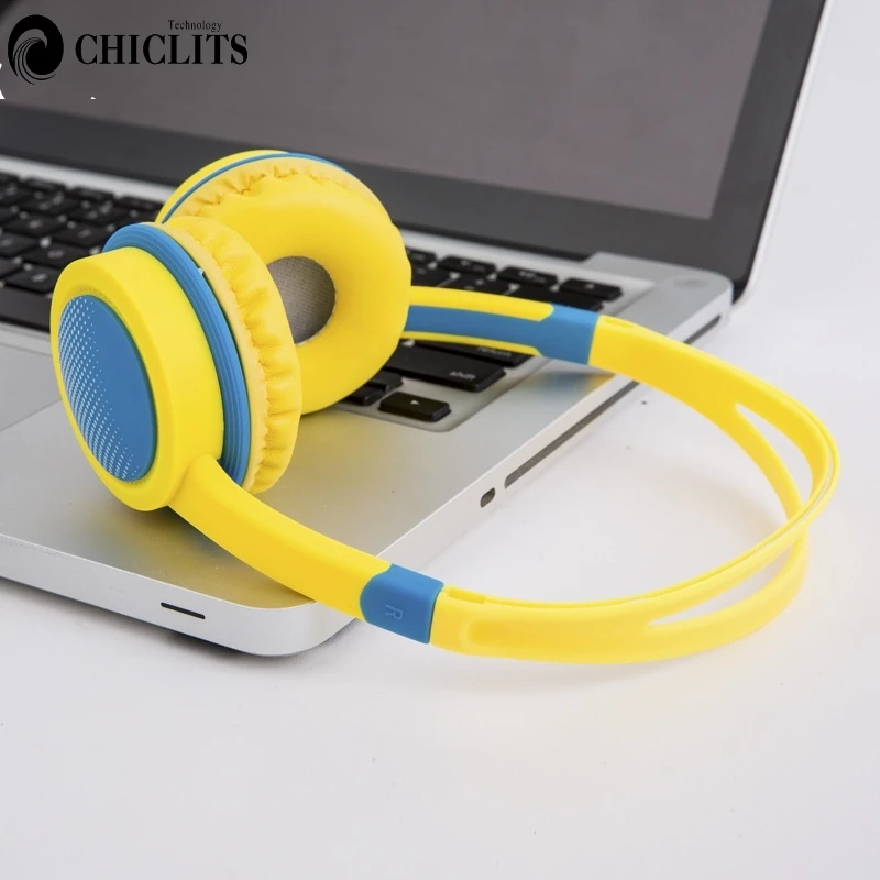 Safely Children Headphones Over-Ear with Adjustable Colorful Earphones For iPhone Xiaomi Headset Computer Tablet Kids Gift | Электроника