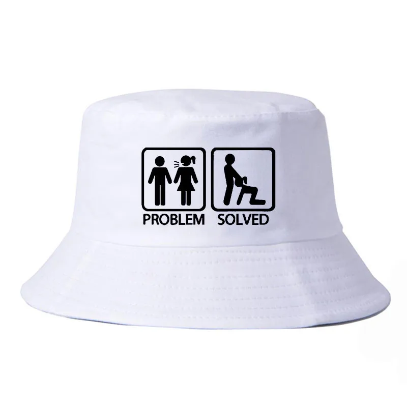 Проблема решена ведро шляпа harajuku поп Рыбак кепки Летняя мода Snapback шляпы