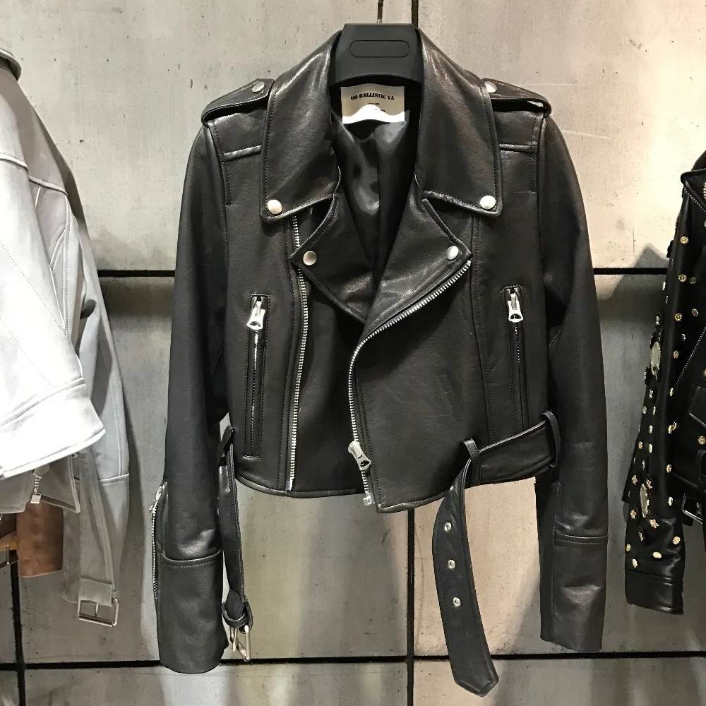 Женский блейзер из натуральной кожи большой размер 5XL | Женская одежда