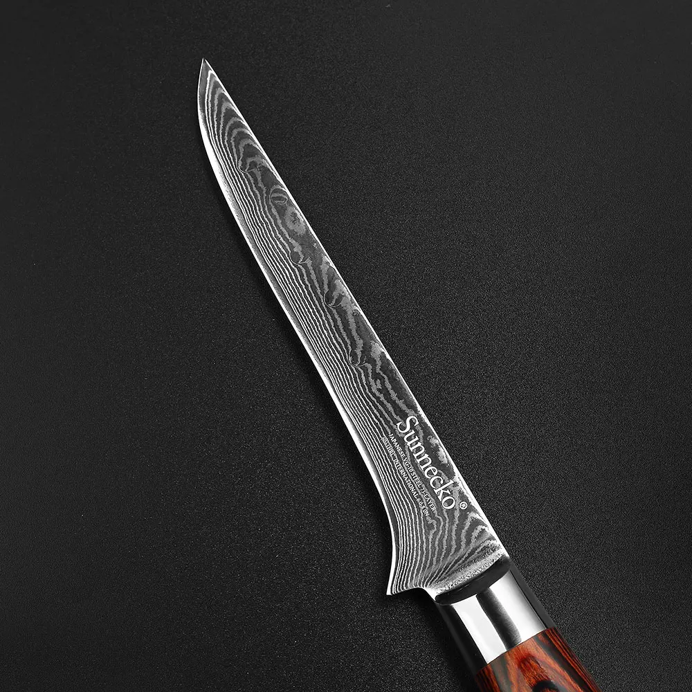 Нож для косточек SUNNECKO из дамасской стали японский кухонный инструмент с лезвием