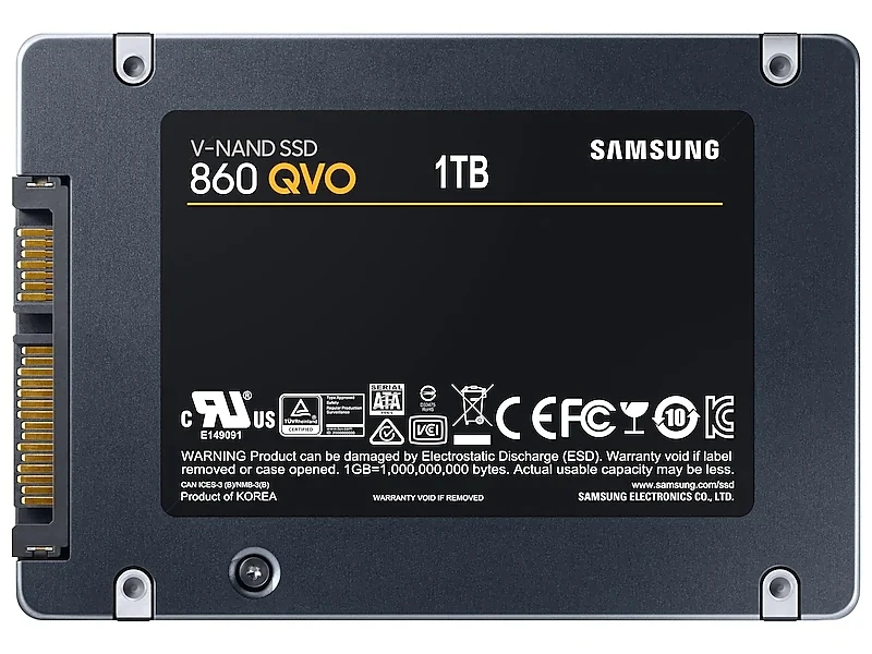 SAMSUNG SSD 860 QVO 1 ТБ Внутренний твердотельный диск HDD жесткий диск SATA3 2,5 дюймов ноутбук Настольный ПК MLC внутренний жесткий диск