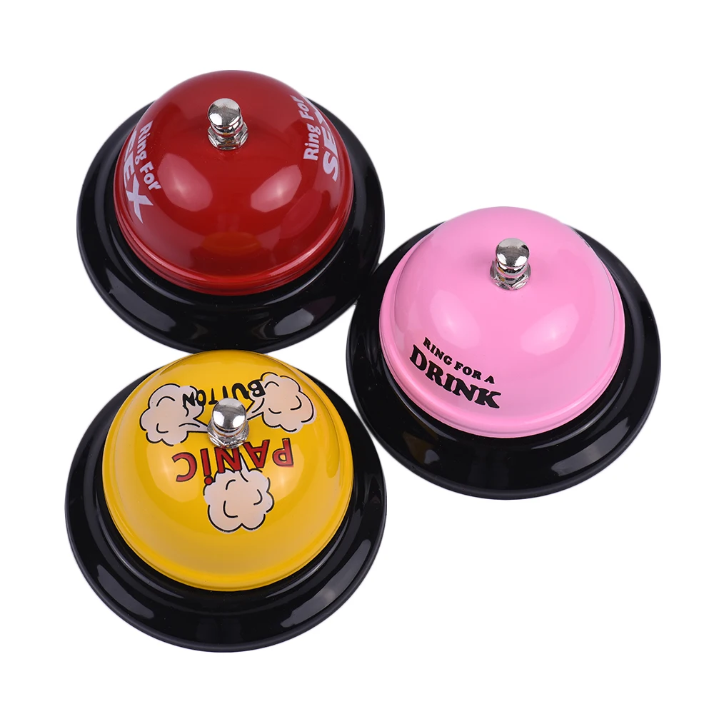 Цветной Ручной перкуссионный колокольчик металлический Для носильщика кухонный