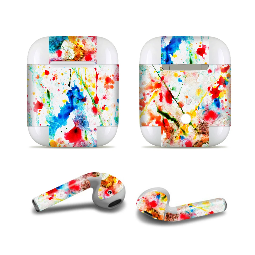 GOOYIYO стикер для наушников Apple AirPods 2 с беспроводной зарядной коробкой кожи DIY