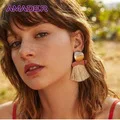 Модные серьги-капли с большой уксусной кислотой для женщин, большие квадратные серьги из смолы, трендовые геометрические акриловые ювелирные изделия, аксессуары