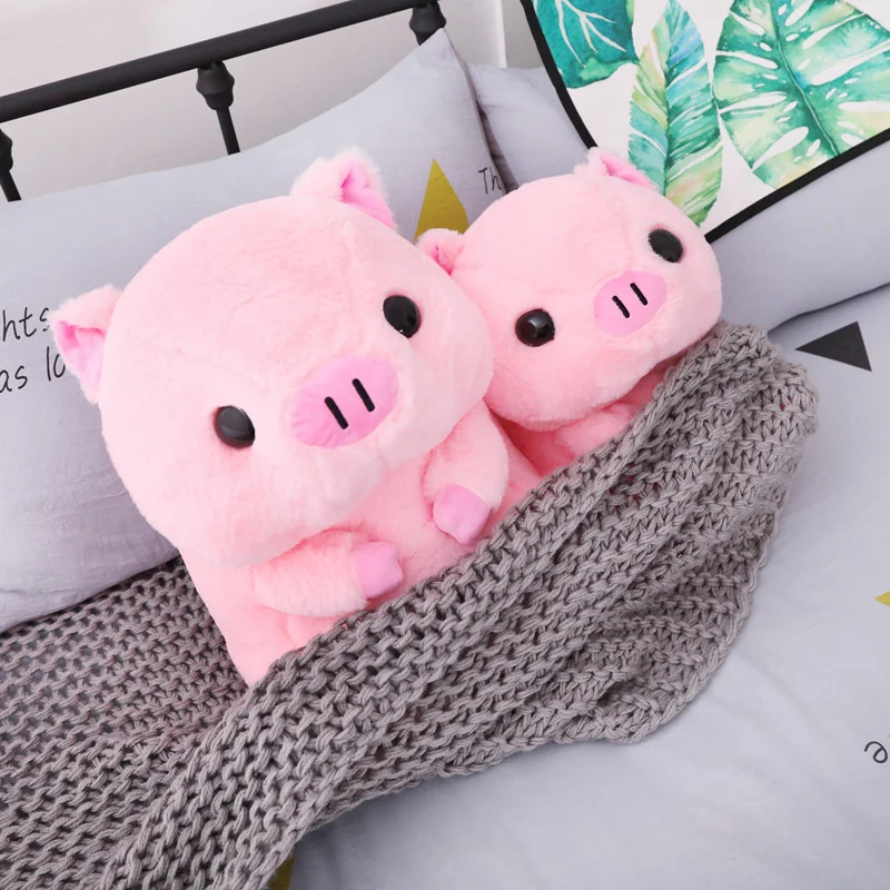 1 шт., милая круглая плюшевая игрушка в виде поросенка, Kawaii, розовая свинья, куклы, мягкие игрушки для детей, мягкая подушка для девочек, подарок на Рождество, День святого Валентина