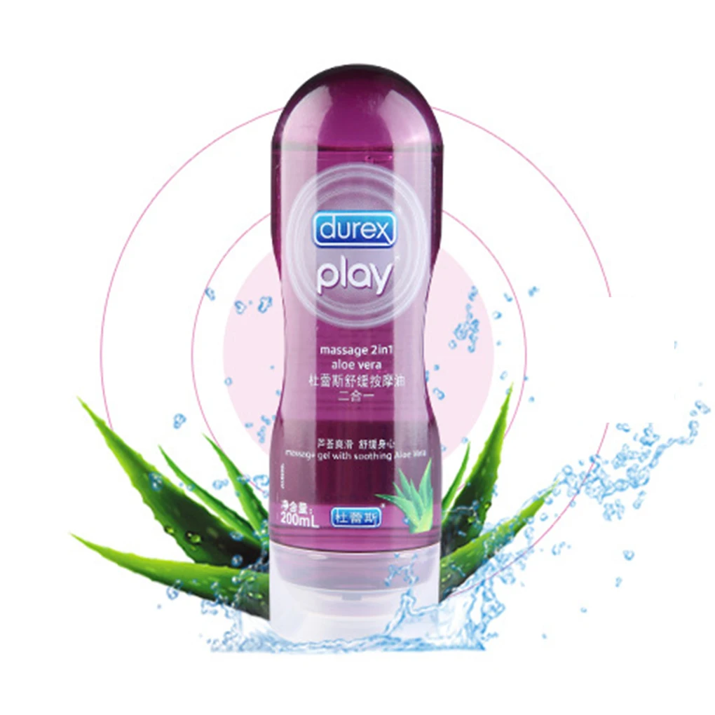 Durex 200 мл Алоэ Вера секс смазки 2 в 1 расслабляющий массаж для женщин девушек