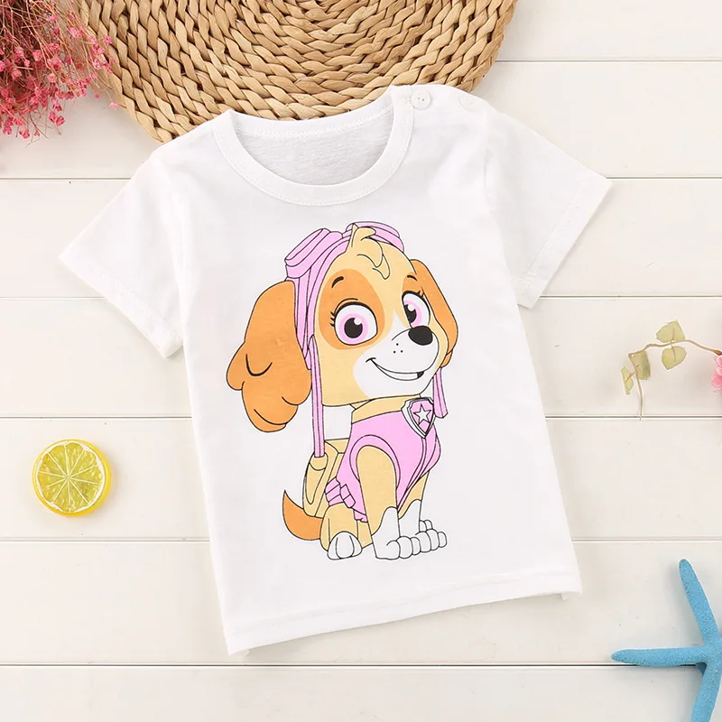 Baby Boy Tshirt Summer 2018 Children's Shirts Short Sleeve White Top Toddler Infant Tops Cotton Kids Clothes | Детская одежда и