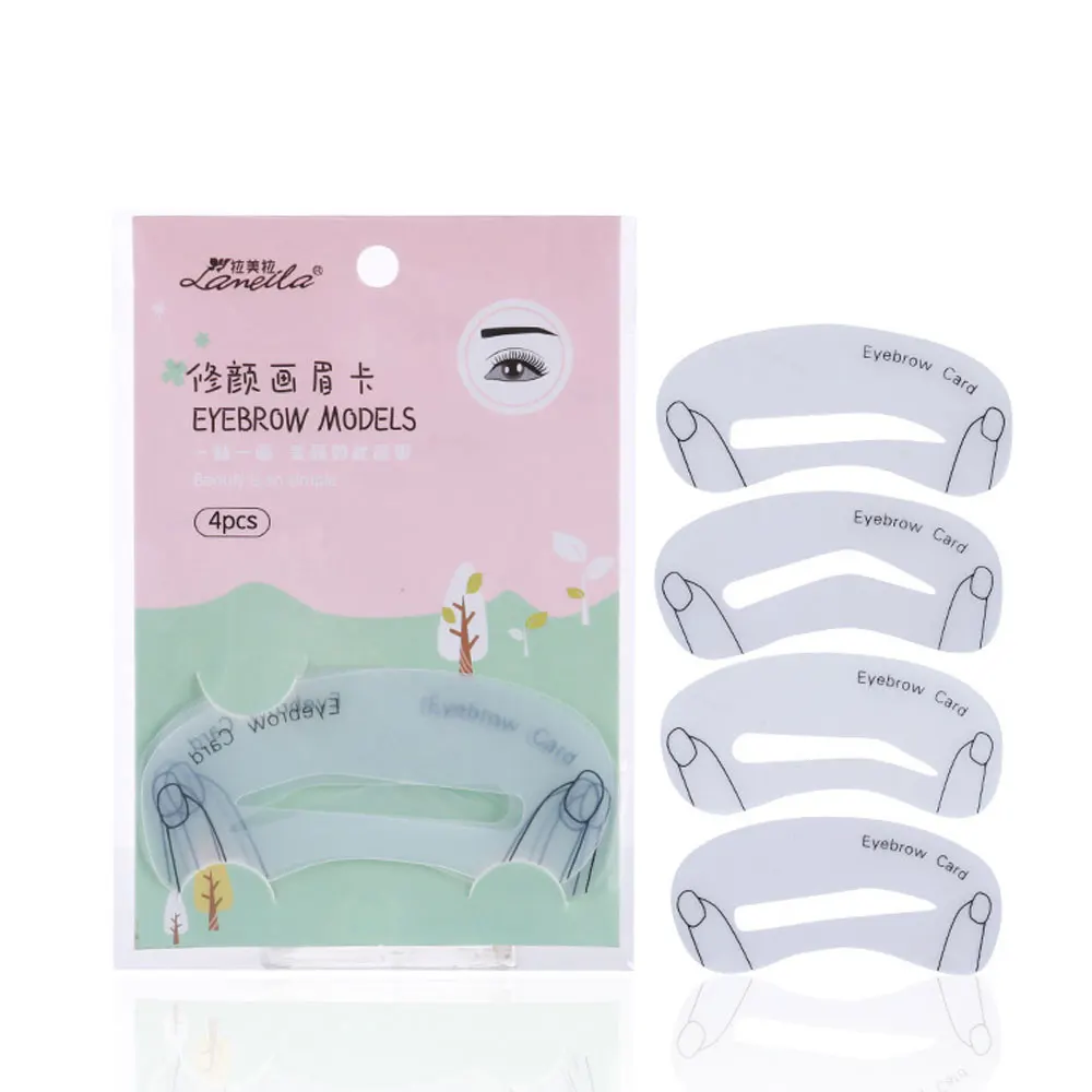 2 набора трафаретов для бровей набор ухода макияжа шаблонов инструмент
