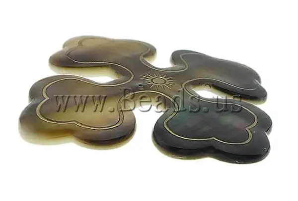 Free shipping!!!Natural Black Shell Pendants Guaranteed 100% Cross 55x55x3mm Hole:Approx 2mm 10PCs/Lot Sold By Lot | Украшения и