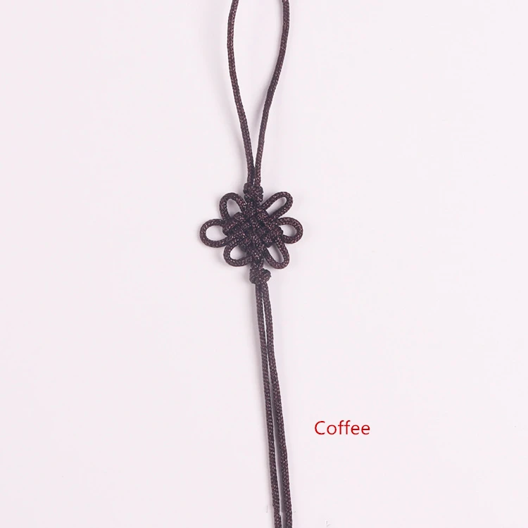 Coffee 50 шт. мини китайские узлы кисточки кулон аксессуары домашний текстильный занавес одежда кисточка Ремесленная Веревка DIY декоративный материал - Цвет: Coffee