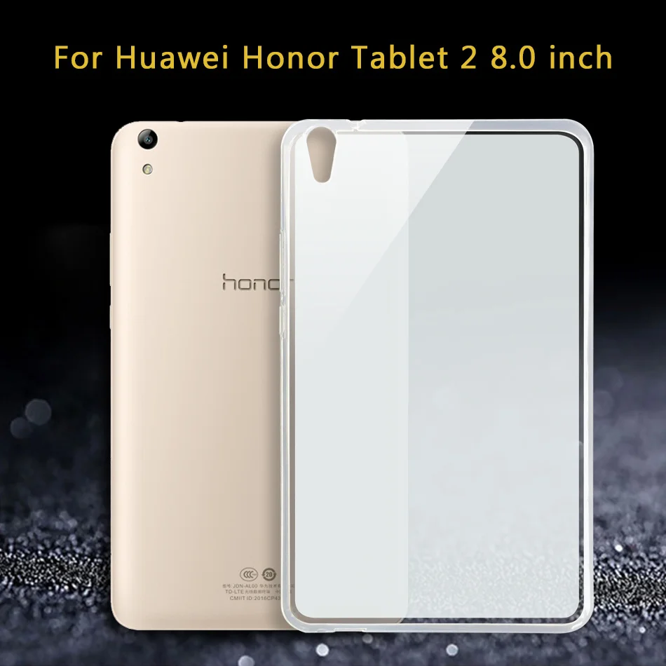 Планшетный чехол для huawei Mediapad T5 T3 10 8 7 T1 T2 Pro/Медиа Pad M5 M3 M2 Lite рro C5 8,0 8,4 10,0 10,1 10,8 Силиконовый чехол - Цвет: honor tab 2-8.0