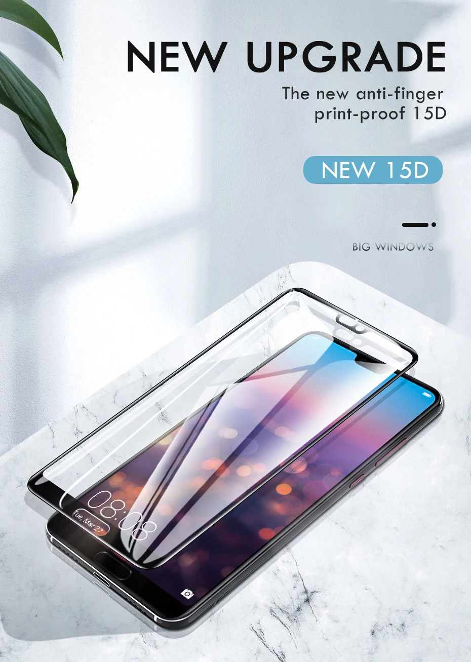 15D закаленное стекло для huawei P30 P20 P10 Lite Защитная пленка для экрана для Honor 10 9 светильник huawei P30 P20 Pro защитное стекло