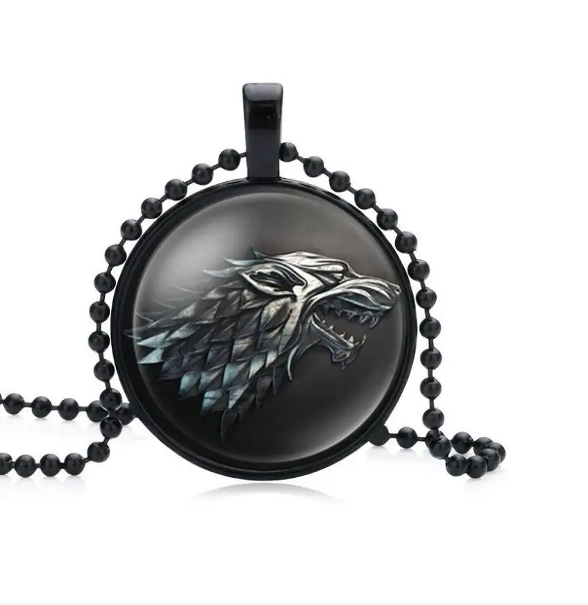 Цепочка с подвеской в виде головы волка из нержавеющей стали 9 цветов | Украшения