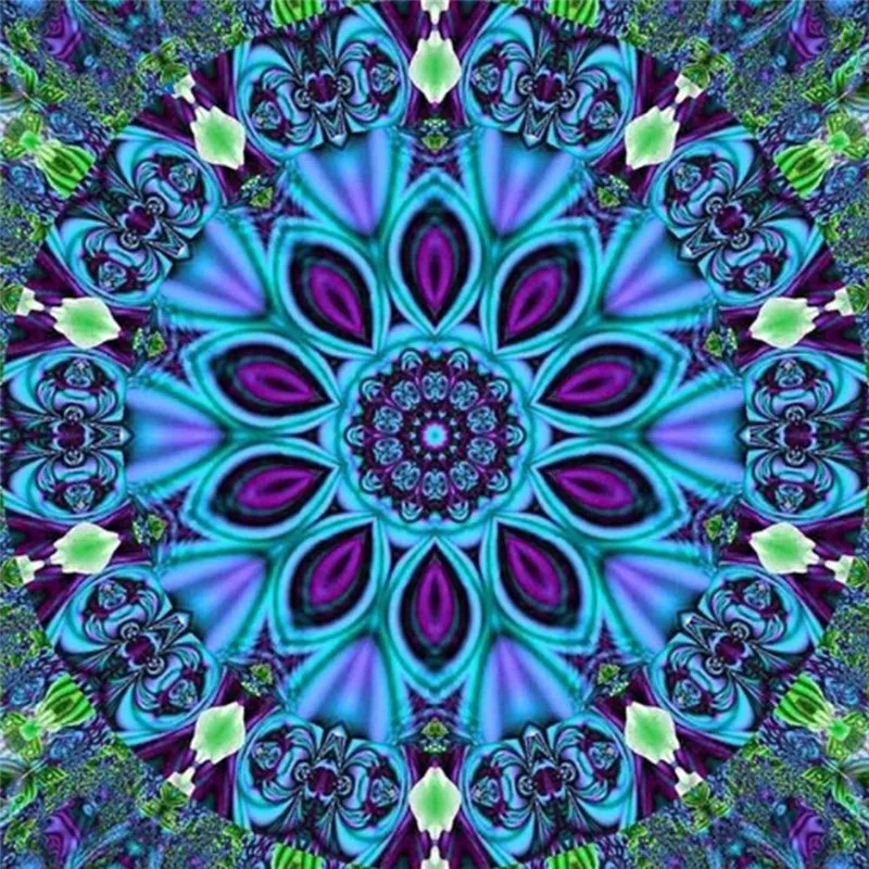 

LaoJieYuan DIY Diamond Painting Cross Stitch FULL Diamond Embroidery Colorful Mandala Pictures Home Decoration Hand Pasted