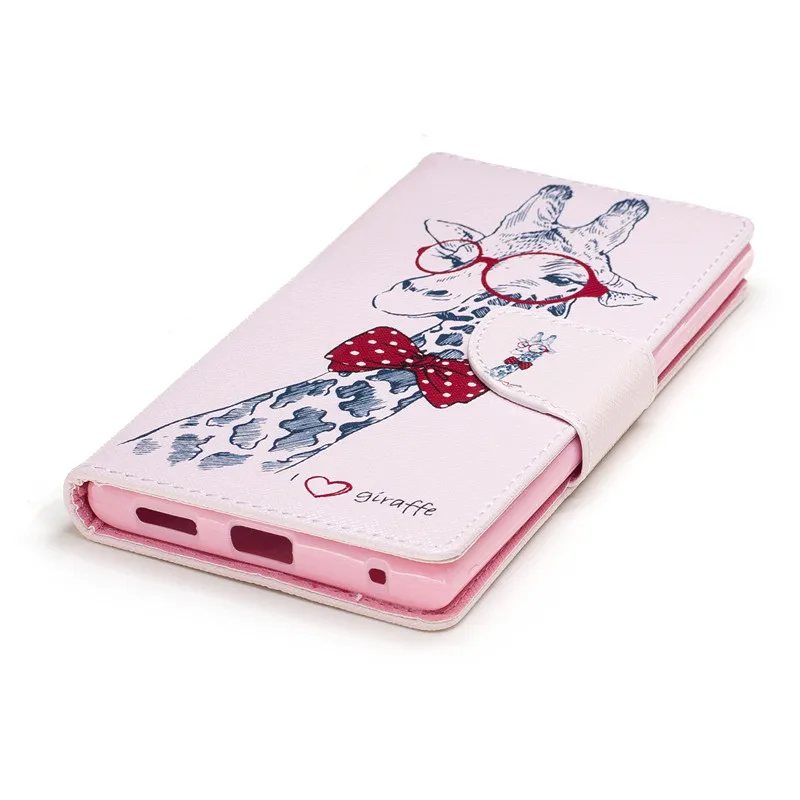 

For Sony XA 1 XZ S E6 Luxury Cute Cartoon Animal Leather Flip Fudna Cases For Coque Sony Xperia XA XA1 XZS XZ S L1 E6 Cover Case
