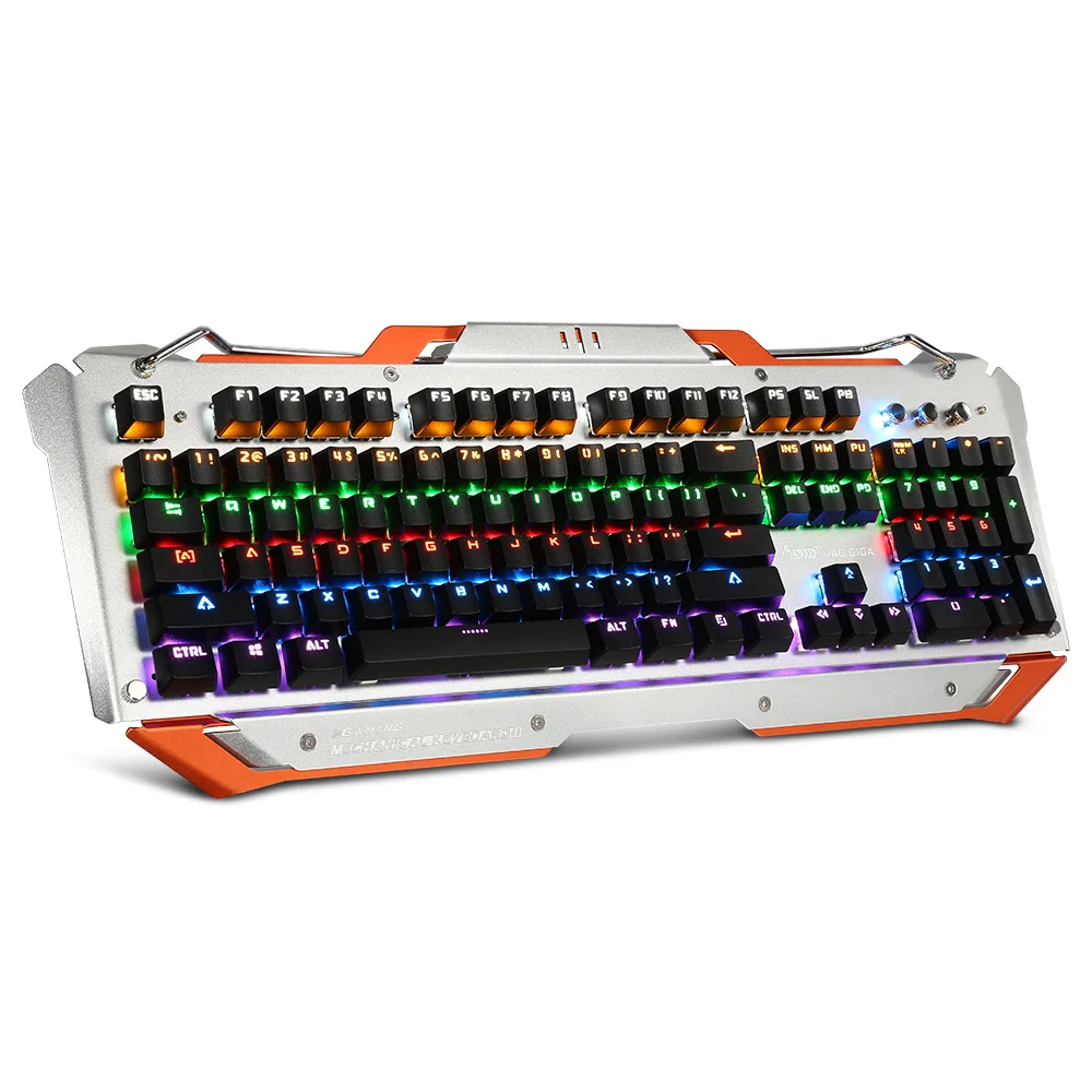 Orange And Gray Механическая клавиатура MAD GIGA K400 - Цвет: Orange And Gray