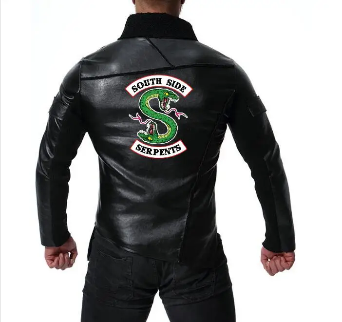 Новый мужской локомотив ривердейл кожаная куртка личности нерегулярные панк